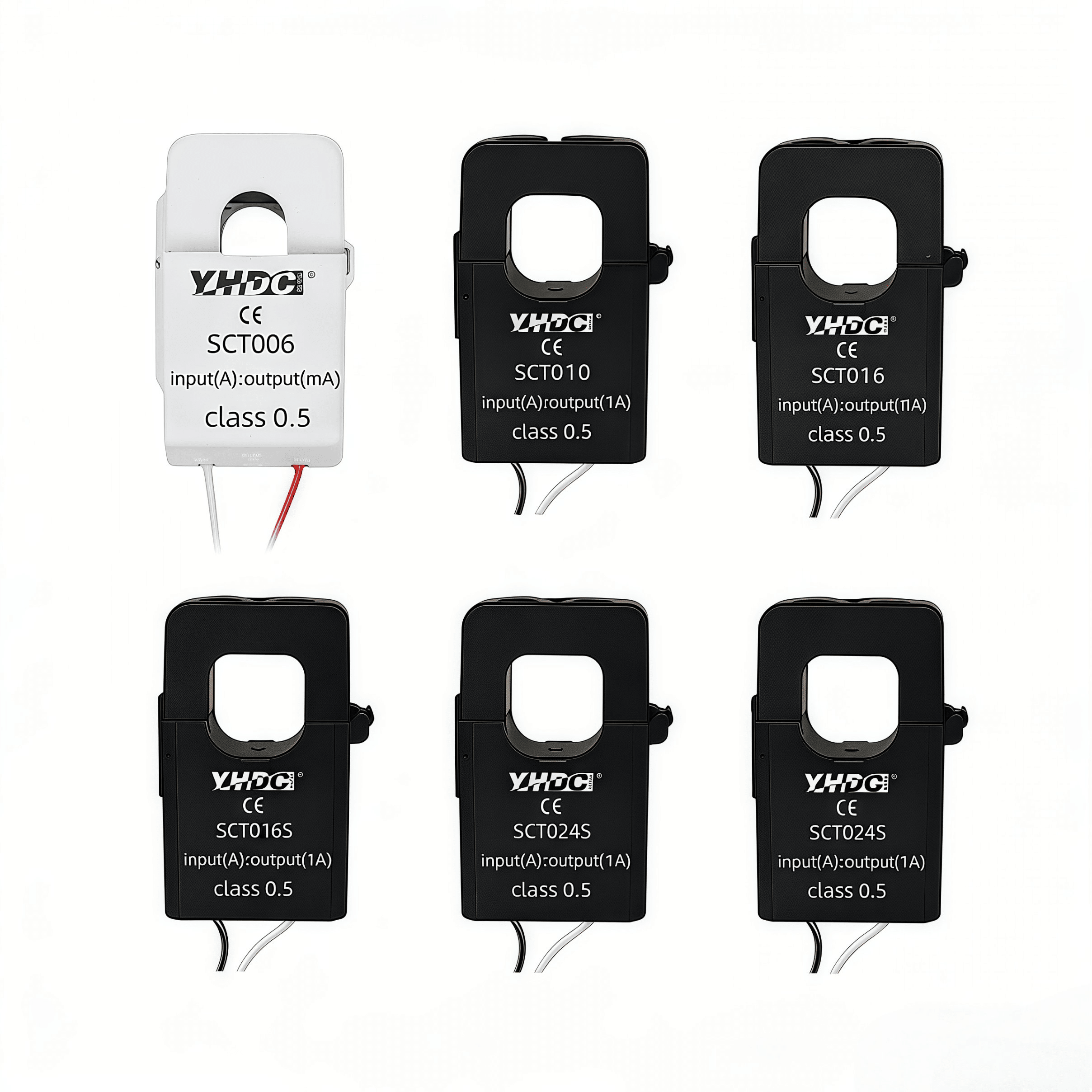 YHDC Split Core Current Transformer SCT Series High Accuracy 1A to 600A