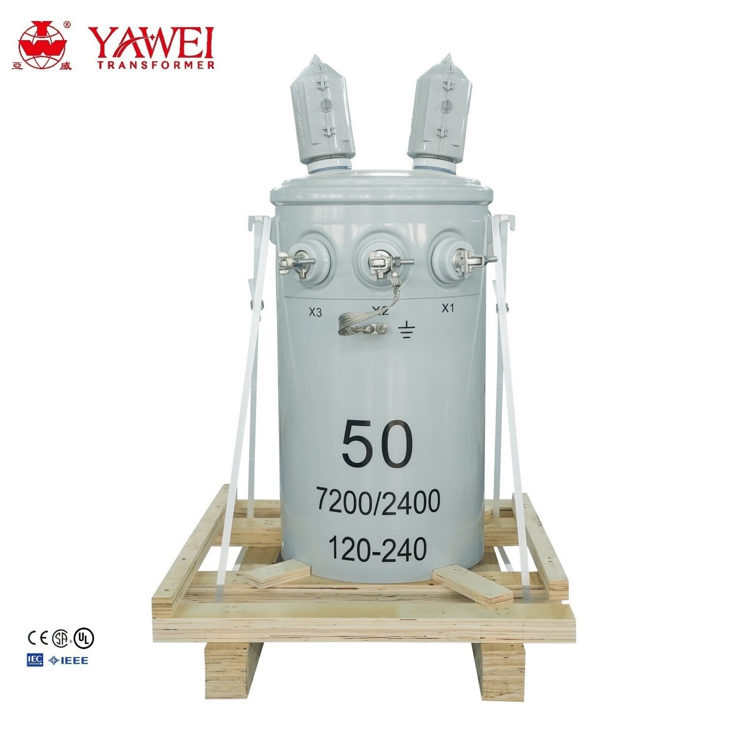 Yawei Hot Sales Customized Single-Phase Oil-Immersed Power Transformer 5kVA~500kVA Pole Mounted Tran